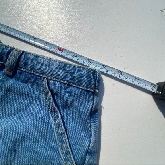 BDG Skort denim button front distressed raw hem womens 28 urban outfitters - Picture 8 of 10